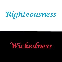 Righteousness vs Wicked