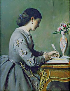 woman writing